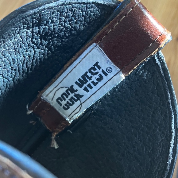 Code West Black and Brown Cowboy Western Boots - Picture 11 of 11